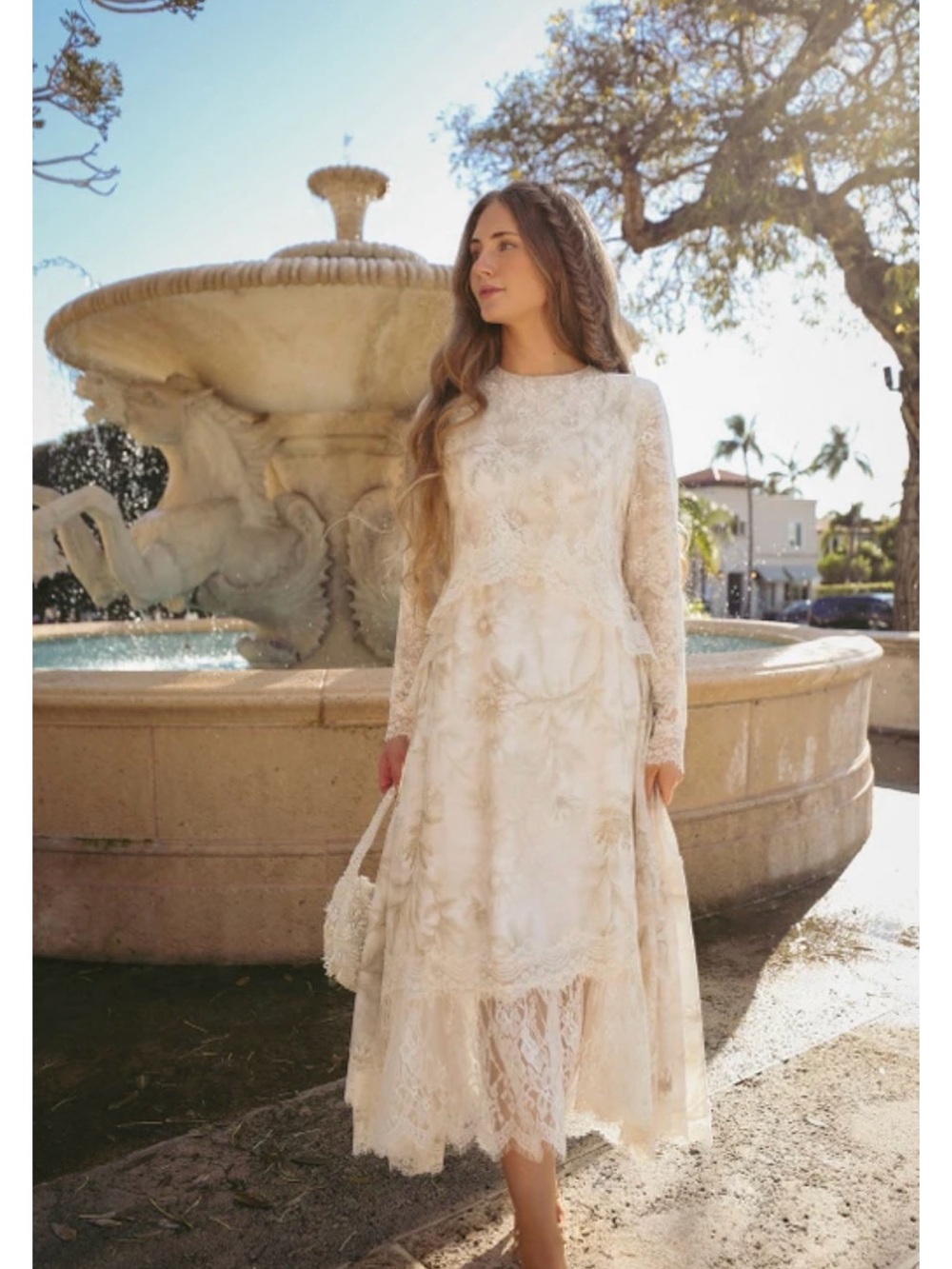 Dainty Jewells cream dress - worn once - Picture 4 of 5
